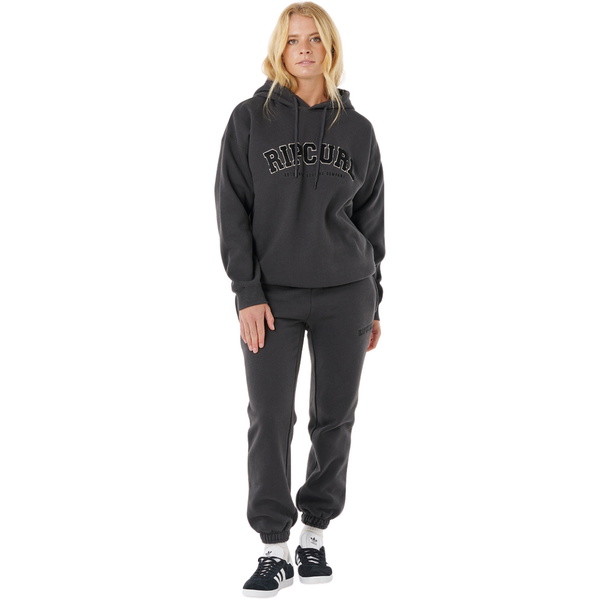 2025 Rip Curl Womens Varsity Hoodie 08HWFL - Washed Black